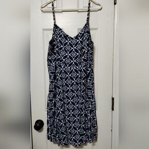 Old Navy Size XL Navy and White Floral Women's Dress